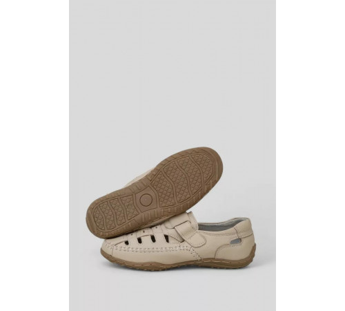 Туфли летние для мальчиков, цвет светло-бежевый, 244RT703.