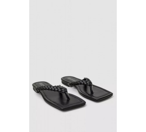 Шлепанцы женские, цвет черный, 248RL115