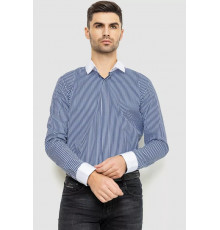 Рубашка мужская в полоску, цвет бело-синий, 214R35-18-308