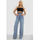 Джинси жіночі вільного крою стрейч, колір блакитний, 244R0202