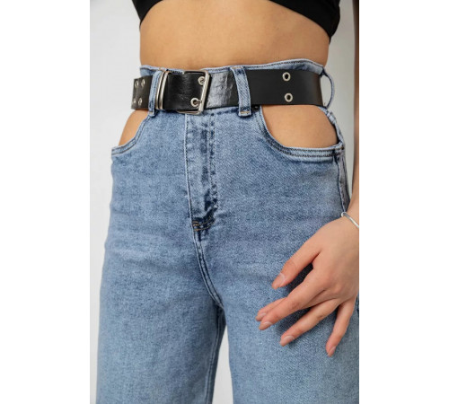 Джинси жіночі вільного крою стрейч, колір блакитний, 244R0202