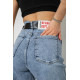 Джинси жіночі вільного крою стрейч, колір блакитний, 244R0202