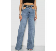 Джинси жіночі вільного крою стрейч, колір блакитний, 244R0202
