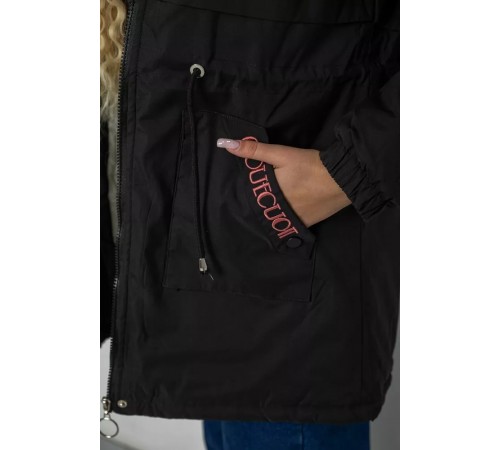 Куртка женская демисезонная, цвет черный, 243R19050 Куртка женская демисезонная, цвет черный, 243R19050