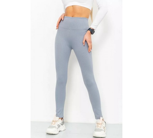 Лосини в рубчик, колір світло-сірий, 221R003