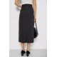 Юбка на подкладке с разрезом, цвет черный, 167R5291