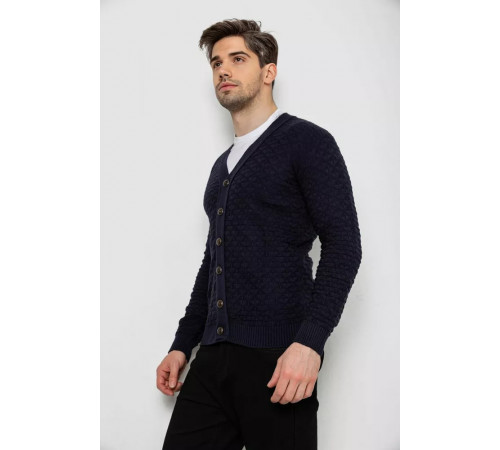 Кофта чоловіча на ґудзиках, колір темно-синій, 238R7783