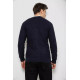 Кофта чоловіча на ґудзиках, колір темно-синій, 238R7783