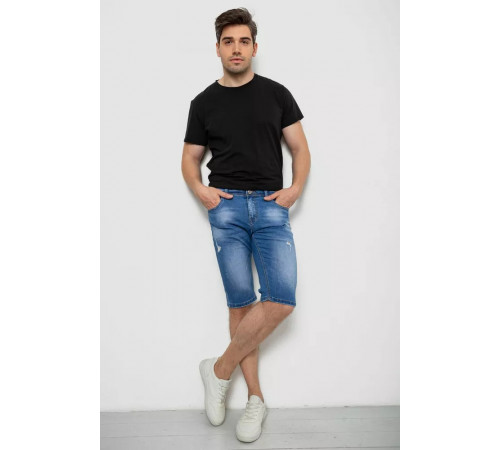 Шорты мужские джинсовые, цвет синий, 244RLS22-0215X