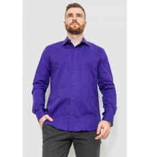 Рубашка мужская однотонная, цвет фиолетовый, 214R7081