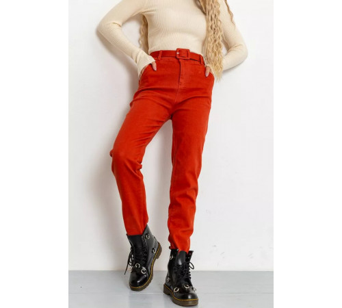 Брюки женские, цвет терракотовый, 131R111.