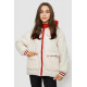 Куртка жіноча демісезонна з рукавом реглан, колір молочний, 244R8023