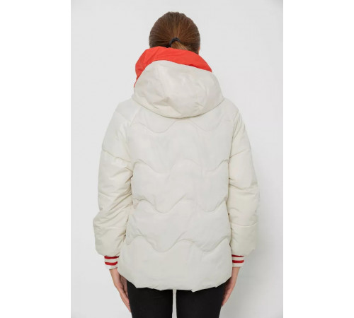 Куртка жіноча демісезонна з рукавом реглан, колір молочний, 244R8023
