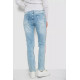 Джинси жіночі з лампасами, колір блакитний, 247R1547
