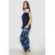 Жіноча піжама з принтом, колір синій, 243R1484-003