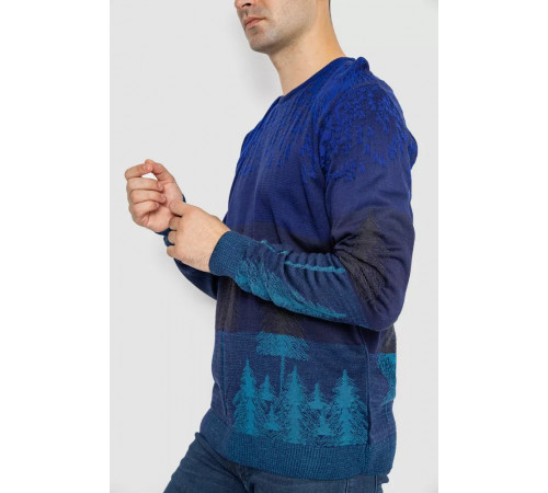 Светр чоловічий повсякденний, колір електрик, 247R6138