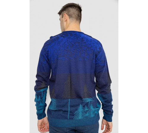 Светр чоловічий повсякденний, колір електрик, 247R6138