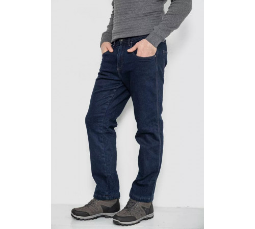 Джинси чоловічі утеплені на флісі, колір синій, 129R9834