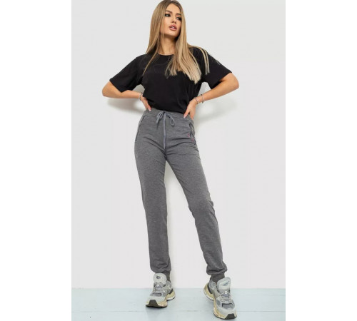 Спортивные брюки женские, цвет светло-серый, 244R526