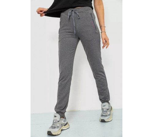 Спортивные брюки женские, цвет светло-серый, 244R526