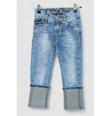 Джинсы для девочек, цвет голубой, 247R2834