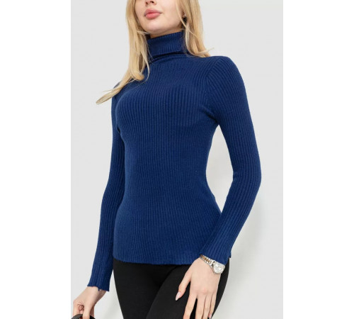 Гольф женский однотонный, цвет синий, 244R002