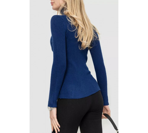 Гольф женский однотонный, цвет синий, 244R002