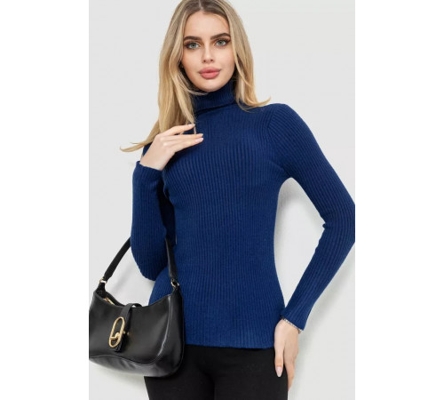 Гольф женский однотонный, цвет синий, 244R002