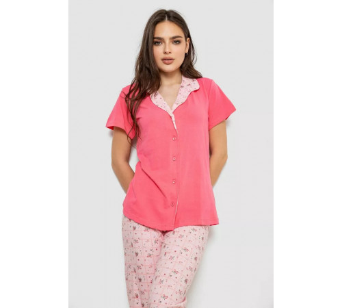 Женская пижама с принтом, цвет розовый, 243R19015.