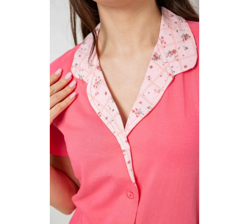 Женская пижама с принтом, цвет розовый, 243R19015.