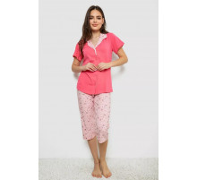 Женская пижама с принтом, цвет розовый, 243R19015.