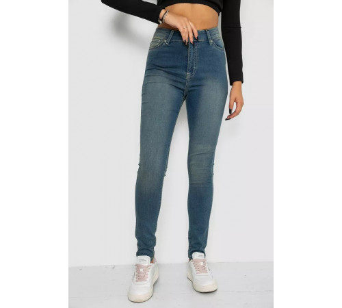 Джинсы женские средней посадки, цвет синий, 247R6247-1