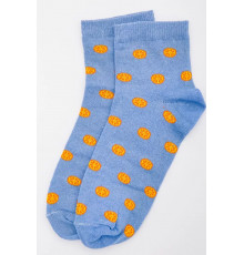 Жіночі шкарпетки, кольору джинс з принтом, 167R362