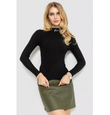 Водолазка женская трикотажная, цвет черный, 204R035