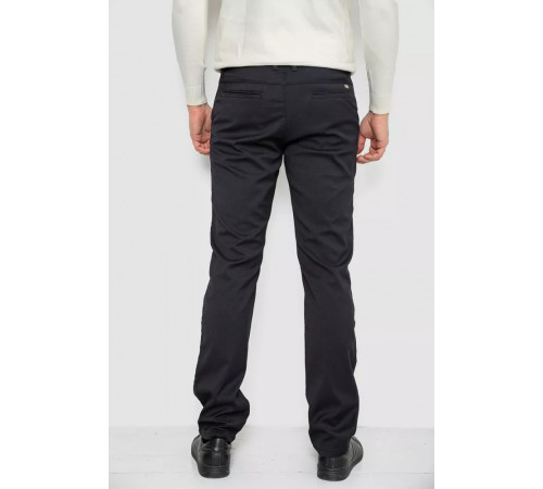 Брюки мужские классические на флисе, цвет черный, 244RFH312