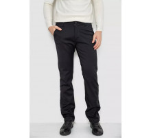 Брюки мужские классические на флисе, цвет черный, 244RFH312