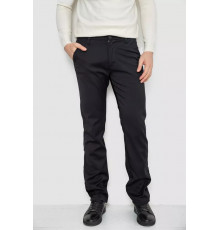 Штани чоловічі класичні на флісі, колір чорний, 244RFH312