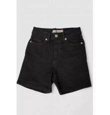 Шорты подростковые джинсовые для девочки, цвет черный, 247R923-3