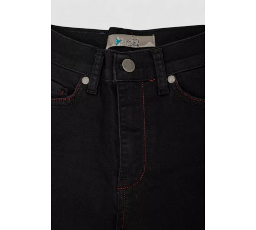 Шорты подростковые джинсовые для девочки, цвет черный, 247R923-3