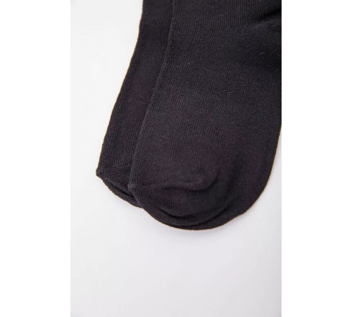 Дитячі однотонні шкарпетки, чорного кольору, 167R605-1