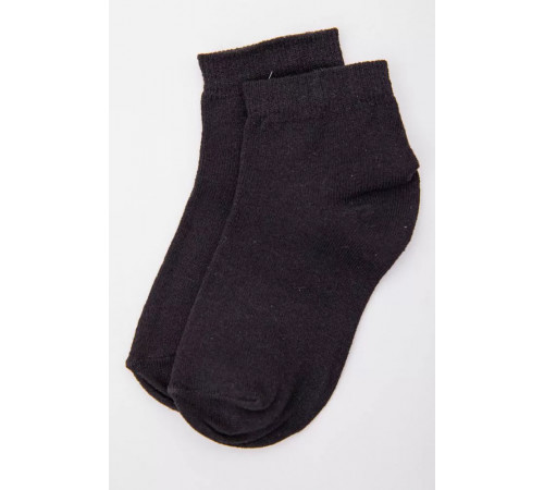 Дитячі однотонні шкарпетки, чорного кольору, 167R605-1