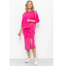 Костюм жіночий повсякденний, колір рожевий, 115R0518