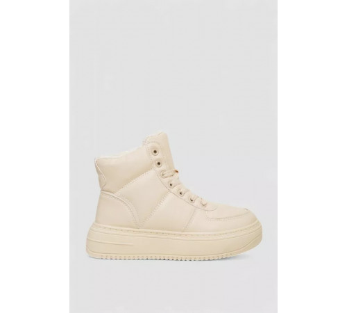 Кросівки жіночі зимові на хутрі, колір бежевий, 248RTM170