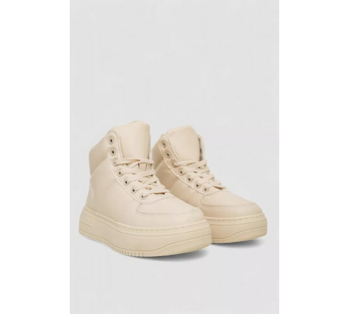 Кросівки жіночі зимові на хутрі, колір бежевий, 248RTM170