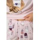 Женская пижама с принтом, цвет розовый, 243R15496
