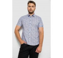 Сорочка чоловіча з принтом, колір сірий, 214R6917-8