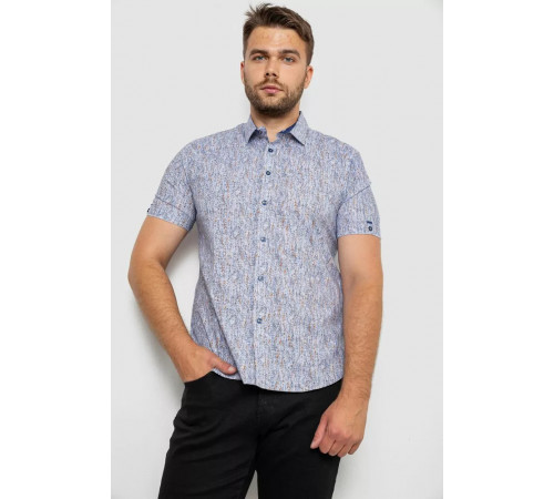 Сорочка чоловіча з принтом, колір сірий, 214R6917-8