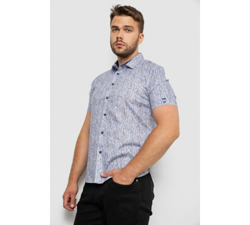 Сорочка чоловіча з принтом, колір сірий, 214R6917-8