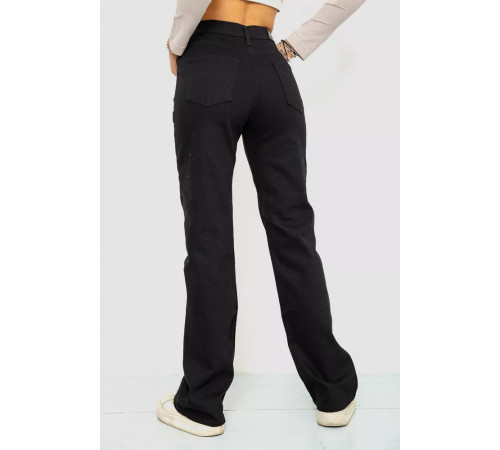 Джинсы женские, цвет черный, 244R413-2501.