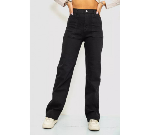 Джинсы женские, цвет черный, 244R413-2501.